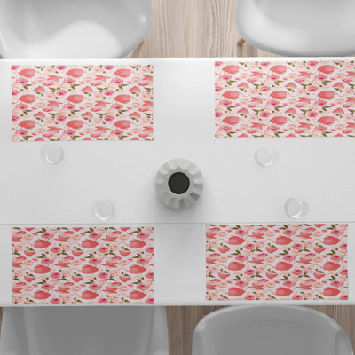 Polyester Floral Rectangle Placemat