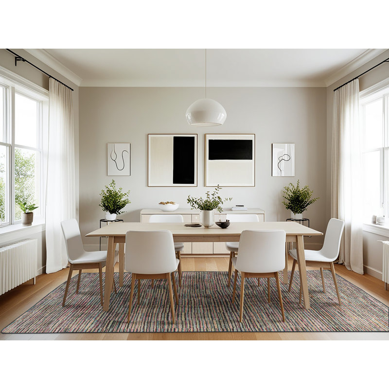 Abstract Indoor Rug, Rectangle 7' x 10'