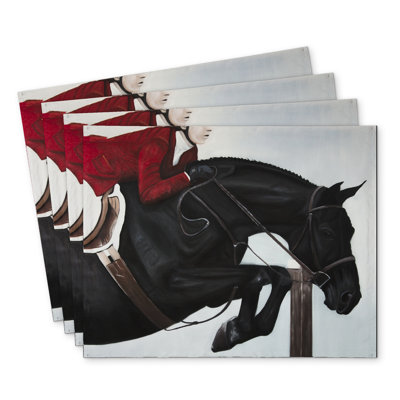 Riding Competition Polyester Roksanda Set of 4 - Home Decor