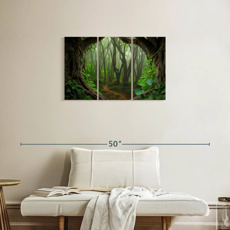 Jungle brumeuse d'Alvord en Asie, H 20 po x l 33 po