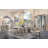ACME Danae Dining Table, Champagne & Gold Finish