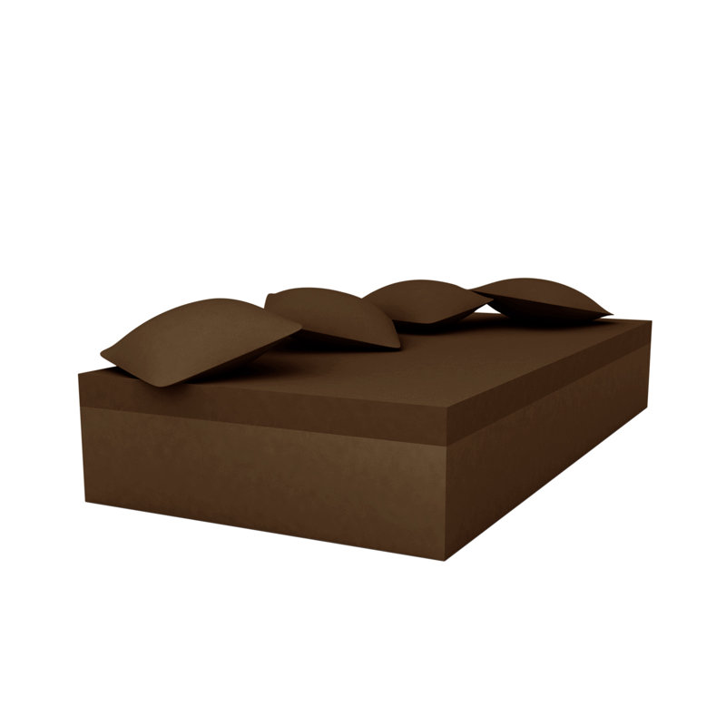 Chill Bed - 4 Pillows - 90.5" X 47.25" - Basic - White, Bronze