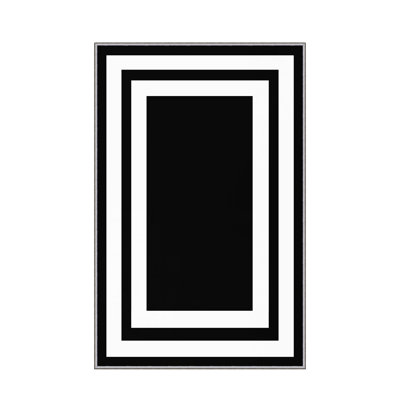 Tapis de couloir élégant 2,6 x 9,8 pi - 100% polyester, poils de 0,04 po | Pois antibactérien et antidérapant en feutre de PVC | Lavable à la machine, impression numérique 3D | Parfait pour les vestibules et les espaces de vie