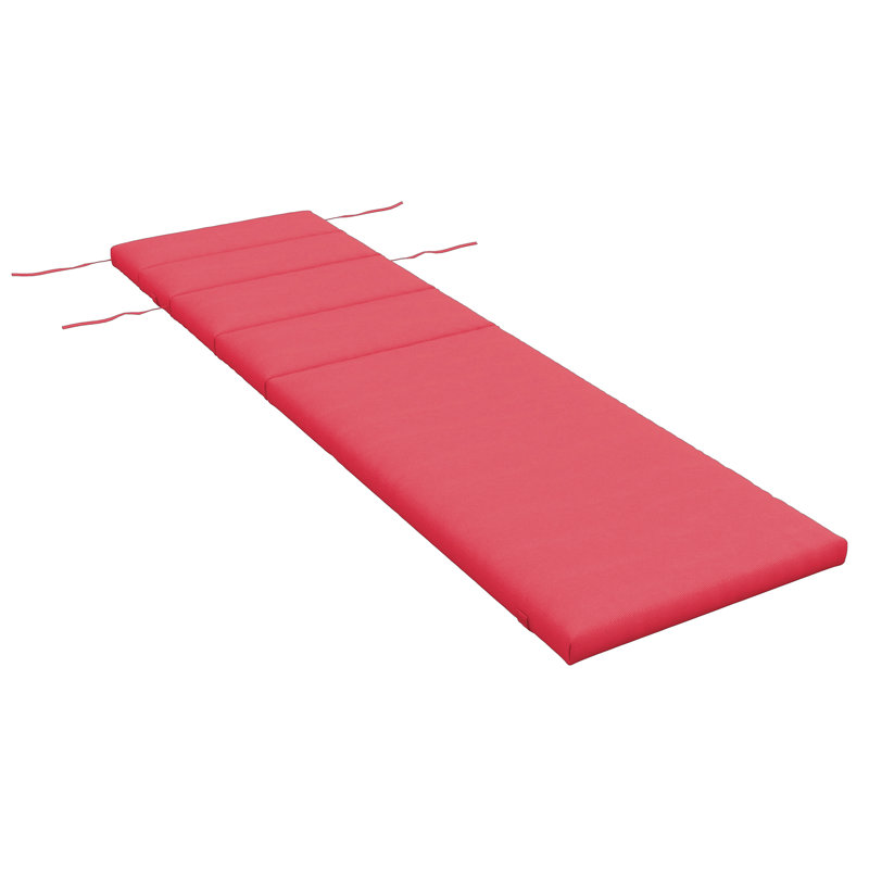 Ebern Designs - Coussin de siège / dossier d'extérieur, 1, Rouge vin