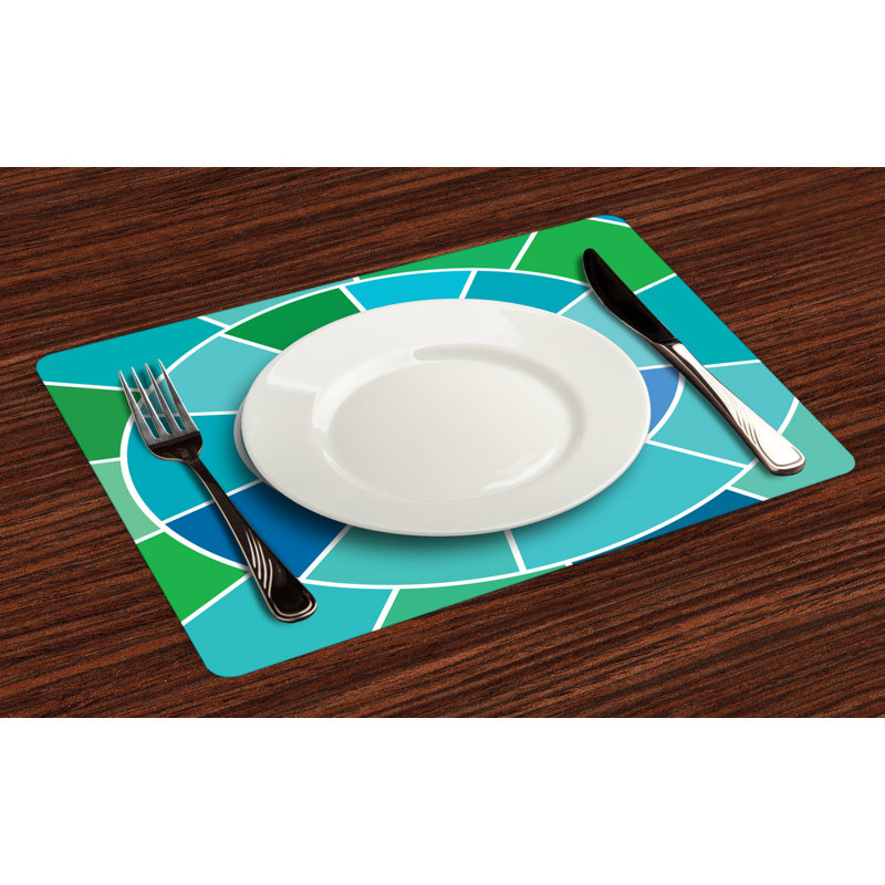 Polyester Abstract Rectangle Placemat