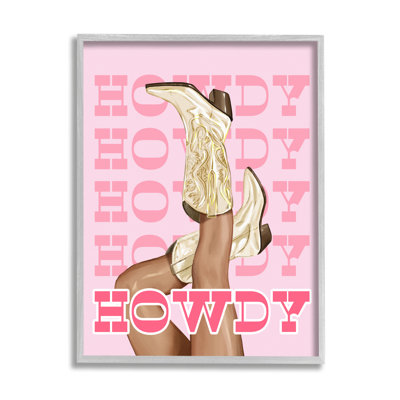 " Howdy Cowgirl Boots " by Ziwei Li