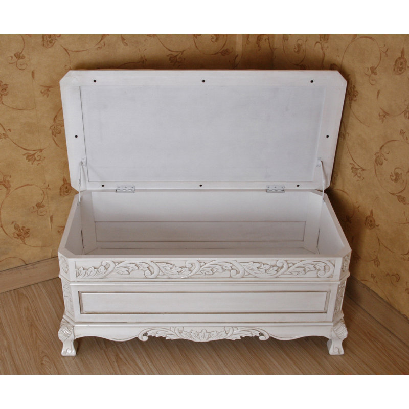 Banc d'intérieur en bois blanc Montera