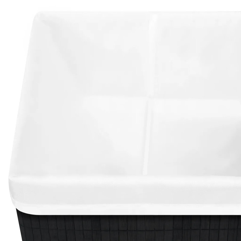 Rebrilliant Bamboo Decorative Basket, Black