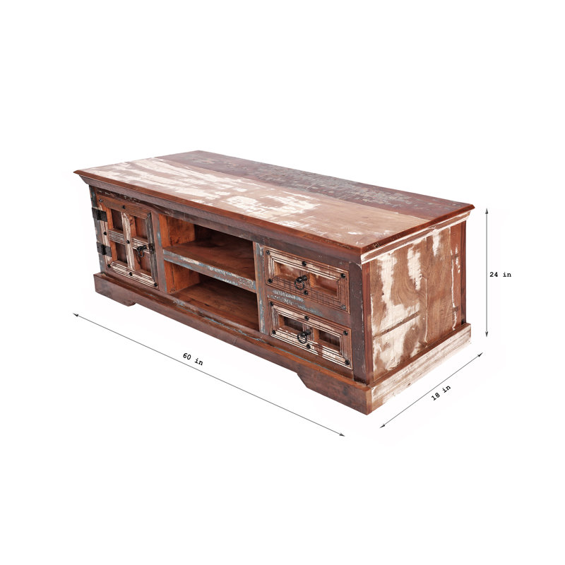 Crédence de rangement en bois massif 60 po Monsserat