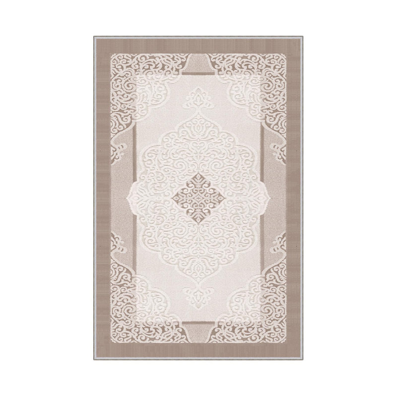 Premium Hall Carpet (3.3 x 6.6 ft), 100% Polyester, 0.3 in Pile Height | Antibacterial, Non-Slip PVC Dot Underside, 650 g/m² | Durable Woven Design, 3D Digital Printing, Machine Washable, Ideal for Home Décor