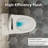 Los Flexi Compact One-Piece Toilet For Small Bathrooms, 18" Chair Height Elongated Toilet, Dual Flush 1.0/1.28 GPF & Rimless Swirl, 12" Rough-In-129010929-129010931