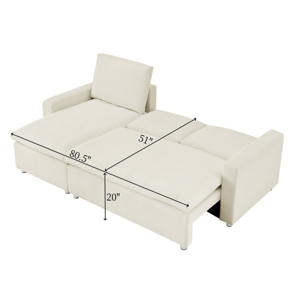 Latitude Run® L Shaped Convertible Sleeper Sofa Bed - Wayfair Canada