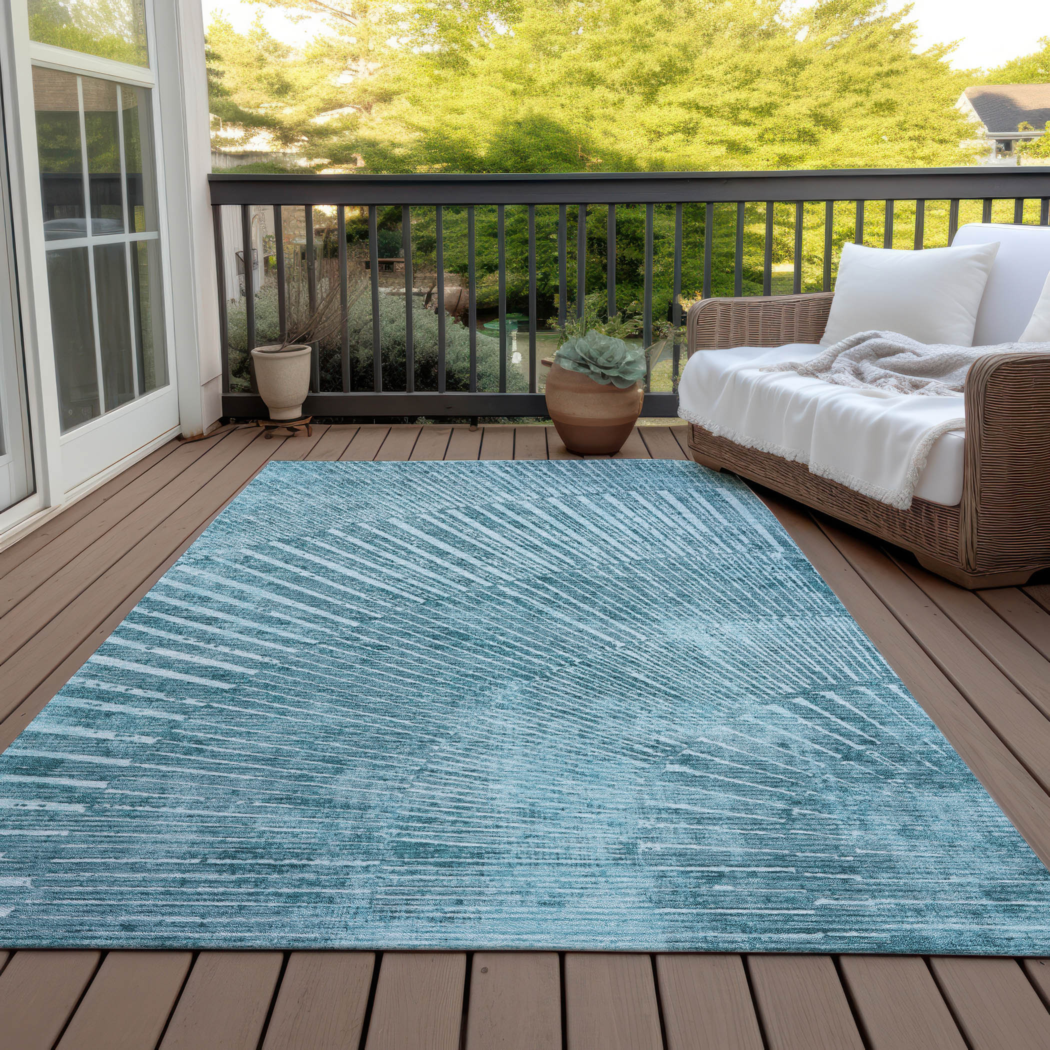 Langley Street® Altair Indoor/Outdoor Area Rug with Non-Slip Backing ...