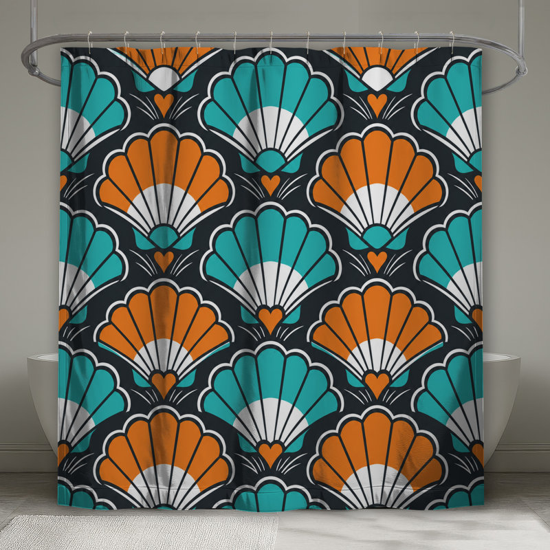 Rideaux de douche Art Deco, 70in W x 72in H