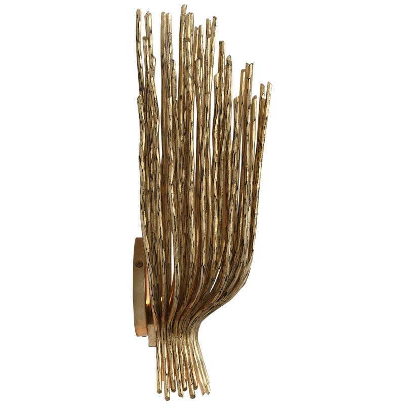 Chapman & Myers Astra 17" Sculpted Sconce, Gilded Iron