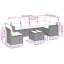 Vidaxl Garden Sofa Set Black, Cream White