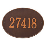 Hawthorne 1-Line Wall Address Plaque