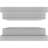 Craftsman Classic Square Non-Tapered, Recessed Panel PVC Column Kit, Prairie Capital & Prairie Base-36091279