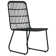 Outdoor Patio Dining Set - 3 Piece - Poly Rattan And Glass Construction - Modern And Elegant Design