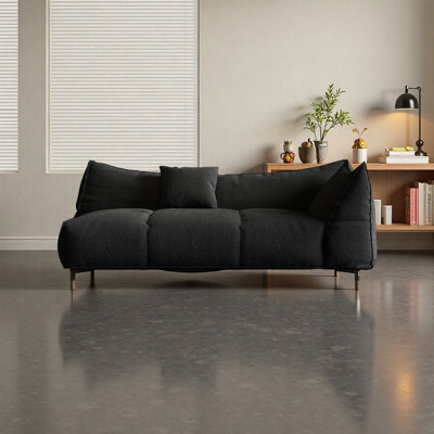 Luxury flannelette Solid wood Chaise Lounge