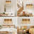 Farmhouse Vanity Light Fixture With Metal Shade And Wood Accents, 3-Light Antique Brass Wall Sconce For Bathroom, Bedroom, And Hallway-699618418-699618417-699618422