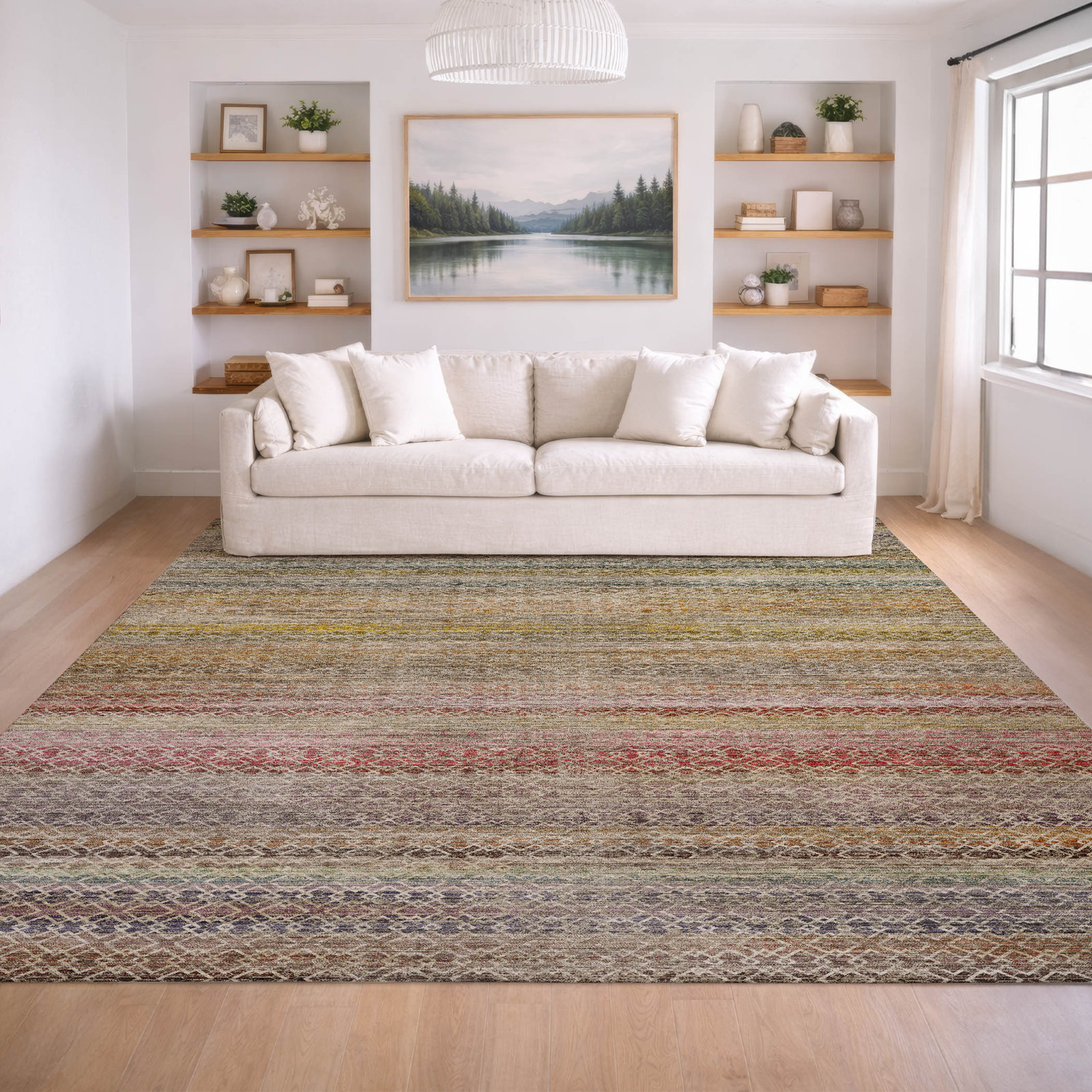 Rug, Multi, 6'6" x 9'6"