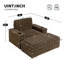 Fauteuil rembourré avec repose-pieds avec rangement et accoudoirs, porte-gobelets-773718612