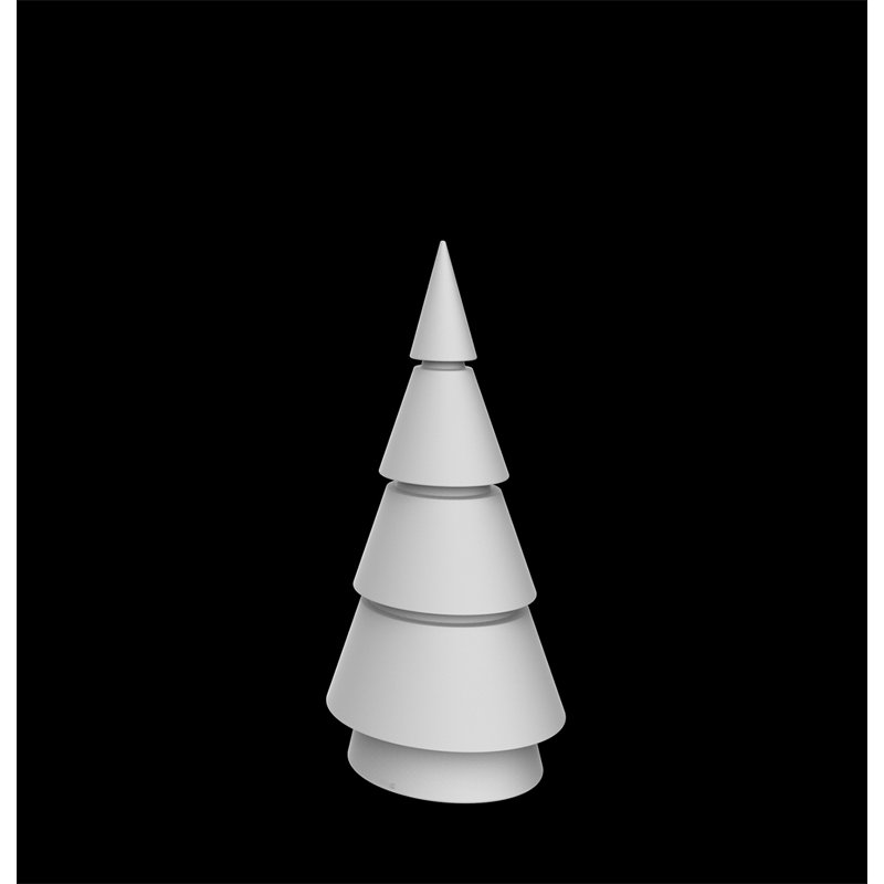 Forest Luz Matte Ice White Plug-In LED Outdoor Floor Lamp, 78.75" H x 39.25" W x 27.5" D, Plug-In
