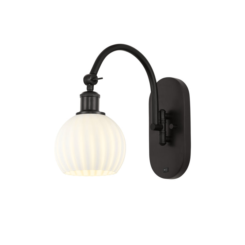 Applique murale 1 lumière Ballston, H 11,5 po x l 6 po x P 12,5 po, Bronze huilé