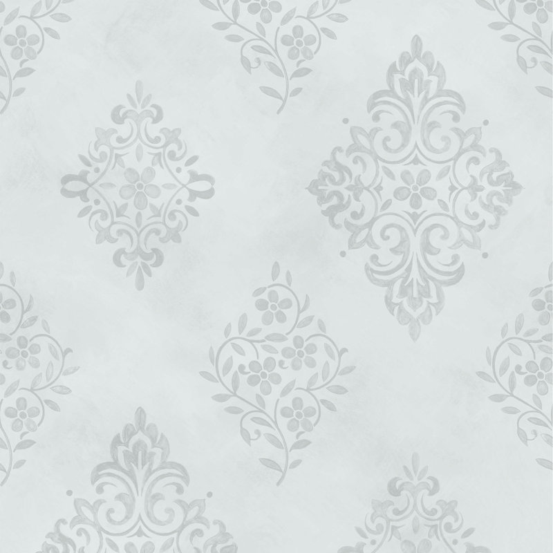 Rachel Ashwell Diamond Motif Blue Wallpaper, Blue