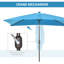 Parasol de marché rectangulaire lumineux 6 pi 4 po x 9 pi 8 po Mungo-1293879642