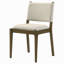 Chaise d'appoint rembourrée (ensemble de 2)