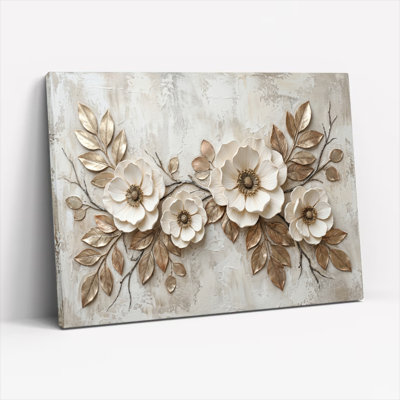 Ensemble de 1 toile murale à motif floral