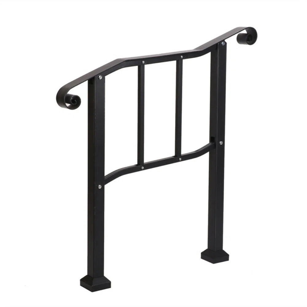 Nisorpa Iron Stair Handrail Step Railing Reviews Wayfair