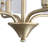 Mohni 4 Light Semi-Flush with Hammered Water Glass-1868937301