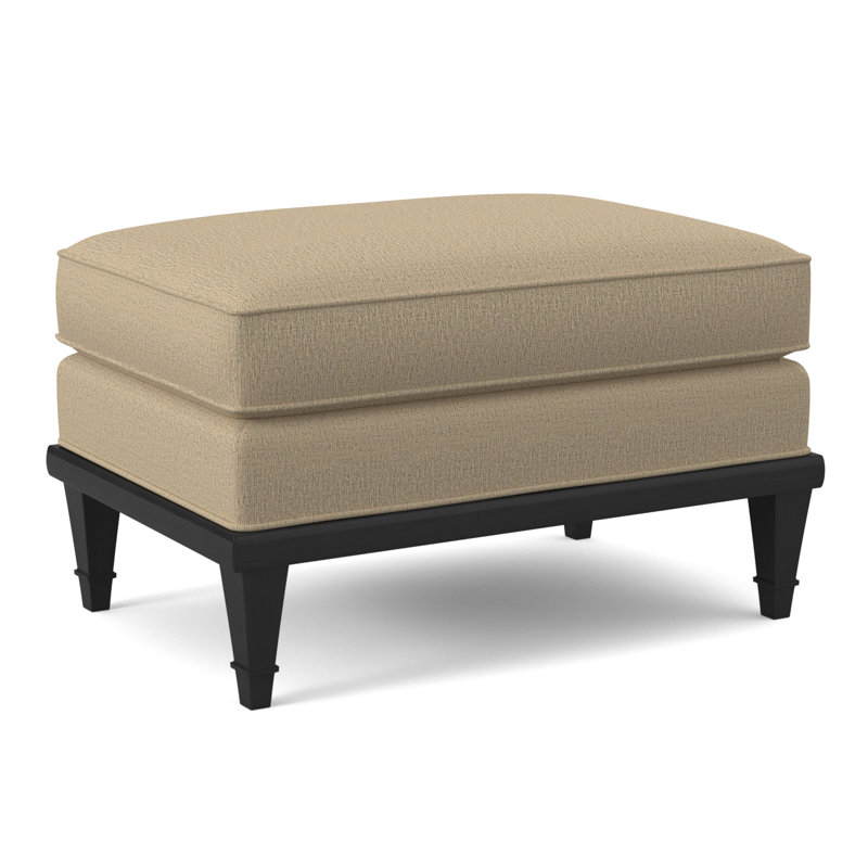 Dublin Ottoman, Elise Linen, Espresso