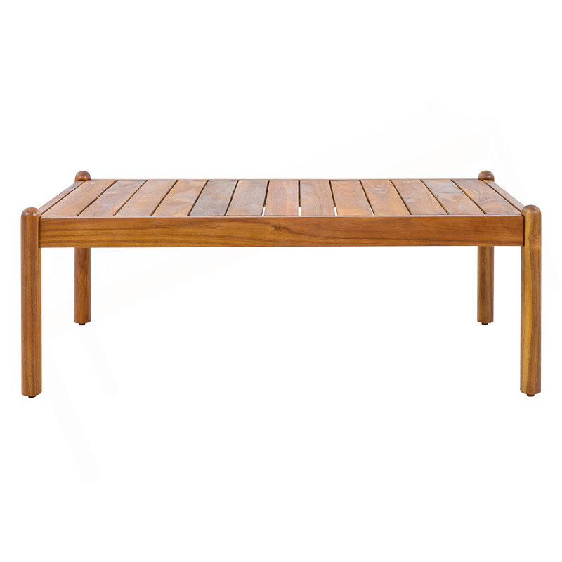 Table basse d'extérieur en bois d'acacia, Teck