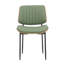 Contemporary Kitchen & Dining Chair with Walnut Bentwood Frame and Padded Faux Leather Seat-2108173973