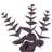 Faux Eucalyptus Plastic 5.5'' Wreath-94734807