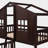 Twin Over Twin House-Shaped Bunk Bed-1670309614