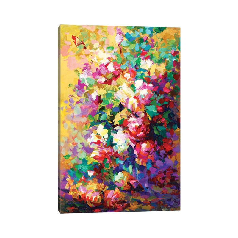 Roses by Leon Devenice - Wrapped Canvas Painting, 66.04 cm H x 45.72 cm W