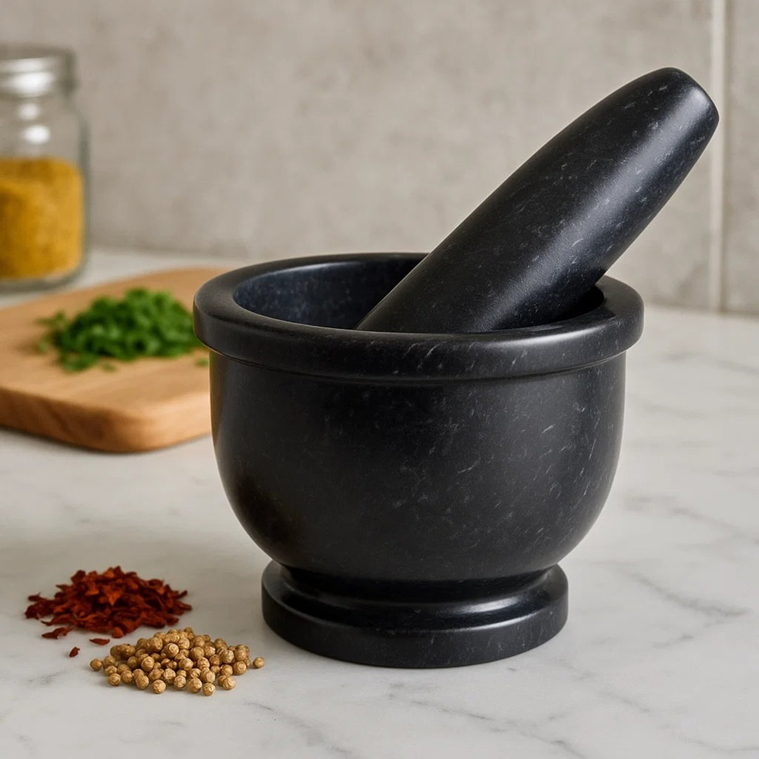 Marble Mortar And Pestle Set