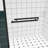 76" High Double Sliding Shower Door With Handle For Towel Hanging, Black Aluminum Frame, Easy Setup Instructions