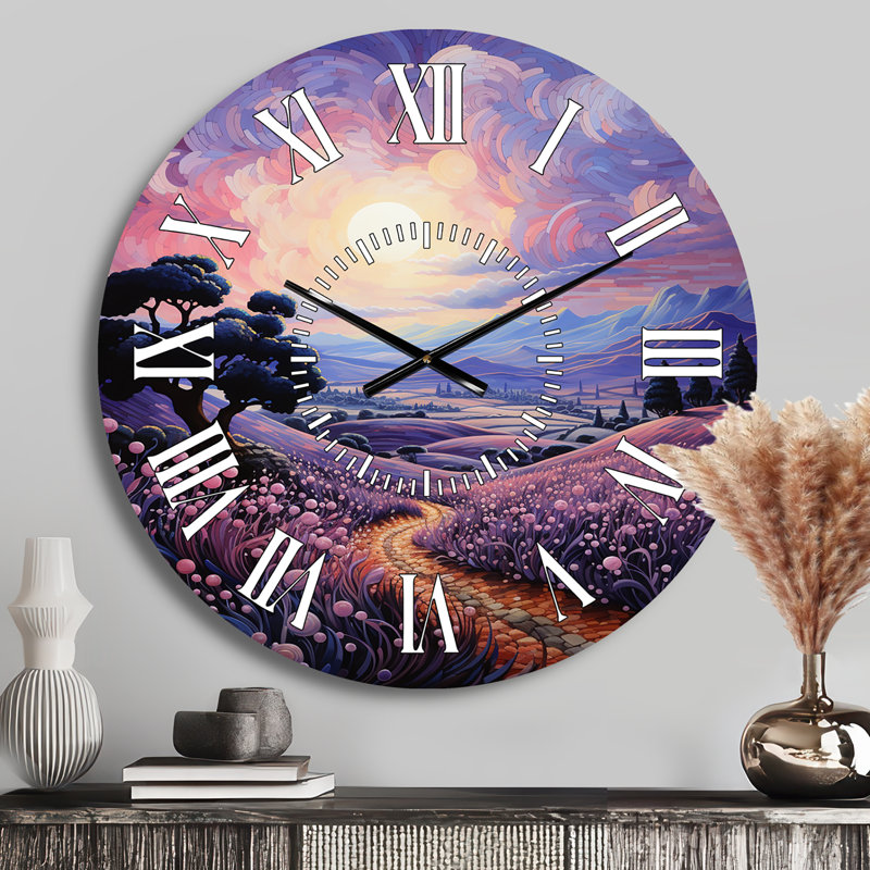 Horloge murale Vangogh, Médium
