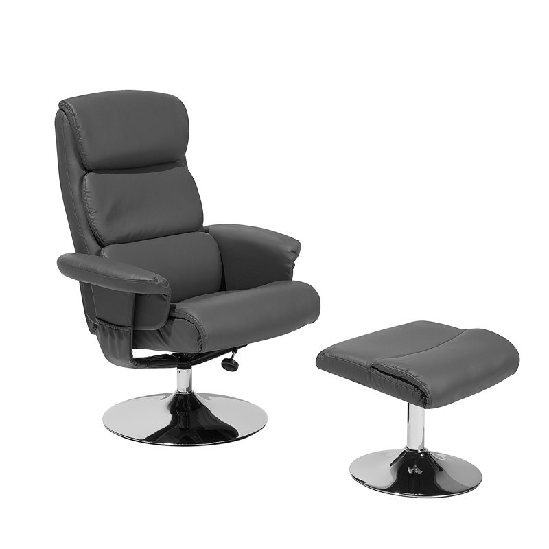 Vivien 78cm Wide Swivel Ergonomic Recliner with Massager