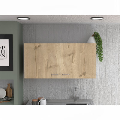 Élégante armoire murale avec deux tablettes