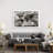 World Map On The Moon's Surface by Michael Tompsett - Print on Canvas-806418730-811717670