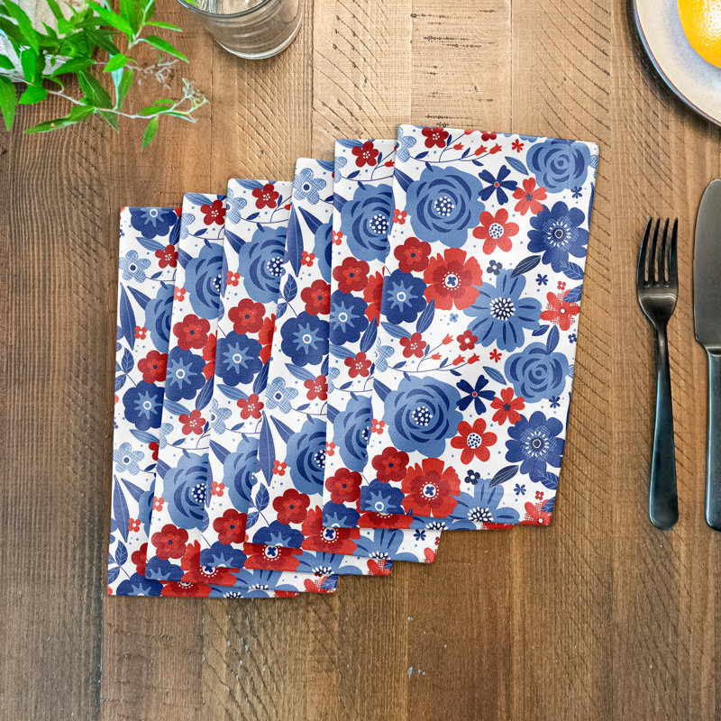 Kassadie Cotton Floral Square Napkin