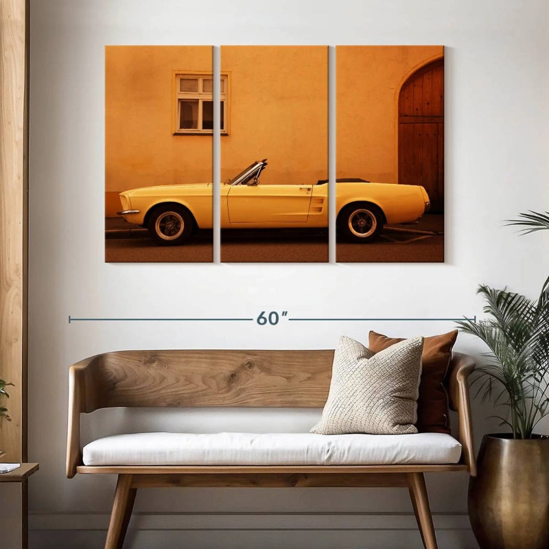 Mehar 1960 Ford Mustang Convertible, 32" H x 50" W