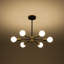 Mid-Century Modern 6-Light Iron Sputnik Semi Flush Mount Ceiling Light-563812123